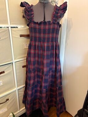 Hill House Ellie Nap Dress in Navy Tartan Plaid